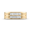 Thumbnail Image 2 of Men's Diamond Wedding Band 1/3 ct tw Baguette-cut 10K Yellow Gold