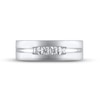 Thumbnail Image 3 of Men's Diamond Wedding Band 1/2 ct tw Square-cut 10K White Gold