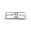 Thumbnail Image 3 of Men's Diamond Wedding Band 3/4 ct tw Square-cut 10K White Gold