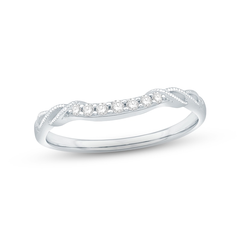 Main Image 1 of Diamond Enhancer Ring 1/10 ct tw Round-cut 14K White Gold