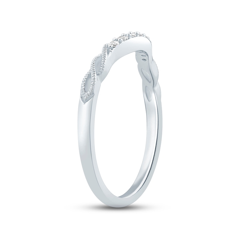 Main Image 2 of Diamond Enhancer Ring 1/10 ct tw Round-cut 14K White Gold