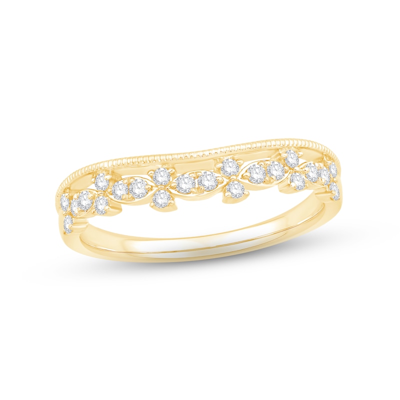 Diamond Enhancer Ring 1/4 ct tw Round-cut 14K Yellow Gold