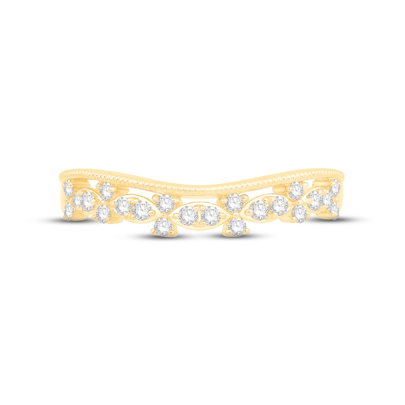 Diamond Enhancer Ring 1/4 ct tw Round-cut 14K Yellow Gold