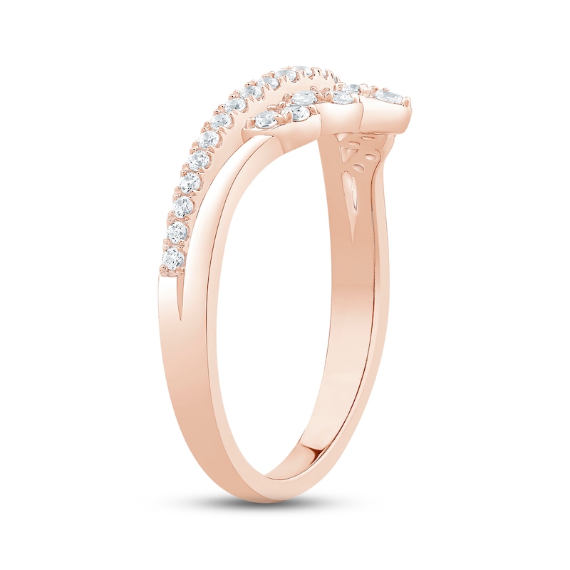 Diamond Enhancer Ring 1/3 ct tw Round-cut 14K Rose Gold