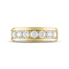 Thumbnail Image 2 of Men's THE LEO Diamond Wedding Band 1-1/2 ct tw Round-cut 14K Yellow Gold