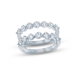 Now + Forever Diamond Enhancer Ring 1-1/2 ct tw Round-cut 14K White Gold