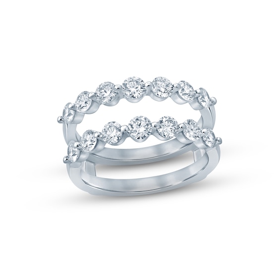 Now + Forever Diamond Enhancer Ring 1-1/2 ct tw Round-cut 14K White Gold