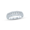 Thumbnail Image 1 of Now + Forever Men's Diamond Wedding Band 1/2 ct tw Round-cut 10K White Gold