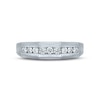 Thumbnail Image 2 of Men's Diamond Wedding Band 1/2 ct tw Round-cut 10K White Gold