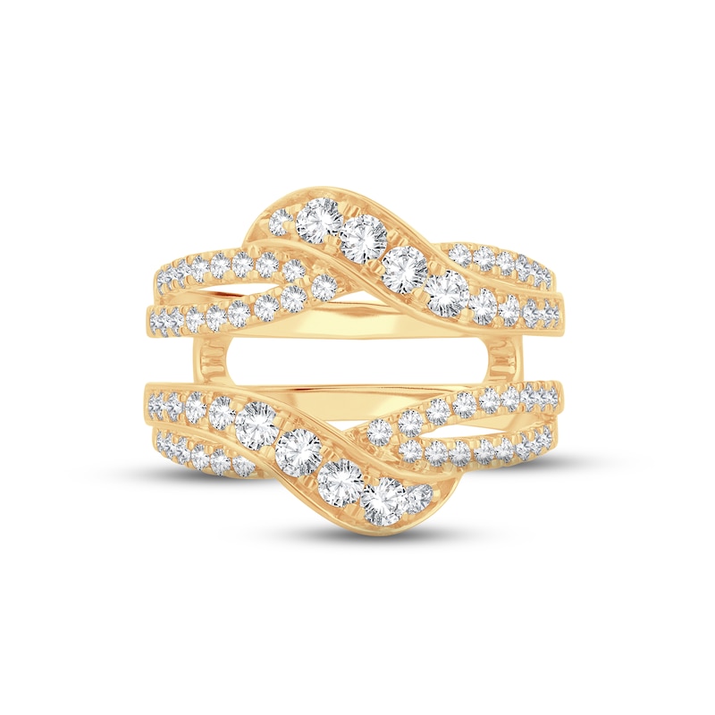 Main Image 3 of Now + Forever Diamond Enhancer Ring 1 ct tw Round-cut 14K Yellow Gold