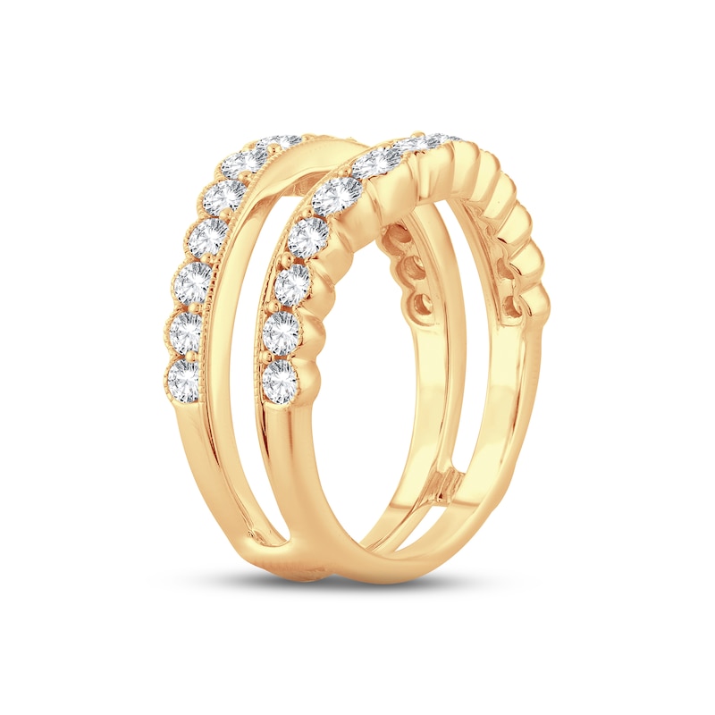 Main Image 2 of Now + Forever Diamond Enhancer Ring 1-1/4 ct tw Round-cut 14K Yellow Gold