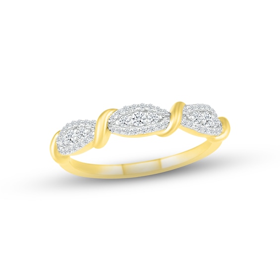 Diamond Ring 1/4 ct tw Round-cut 10K Yellow Gold