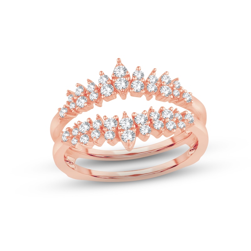 Main Image 1 of Now + Forever Diamond Enhancer Ring 1/2 ct tw Round-cut 14K Rose Gold