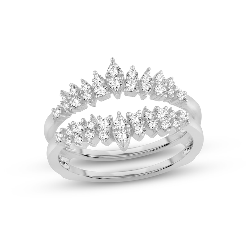 Main Image 1 of Now + Forever Diamond Enhancer Ring 1/2 ct tw Round-cut 14K White Gold