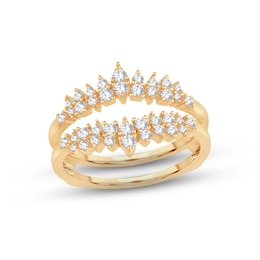 Now + Forever Diamond Enhancer Ring 1/2 ct tw Round-cut 14K Yellow Gold