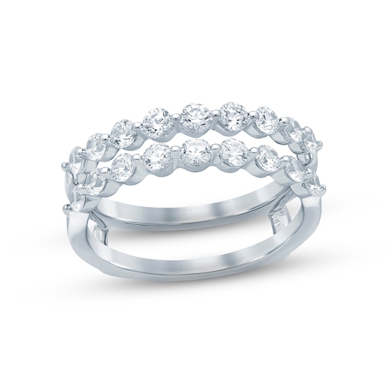 Now + Forever Diamond Enhancer Ring 1 ct tw Round-cut 14K White Gold