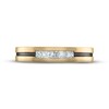 Men's Diamond Wedding Band 1/3 ct tw Square-cut 10K Yellow Gold