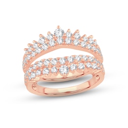 Now + Forever Diamond Enhancer Ring 1-1/4 ct tw Round-cut 14K Rose Gold