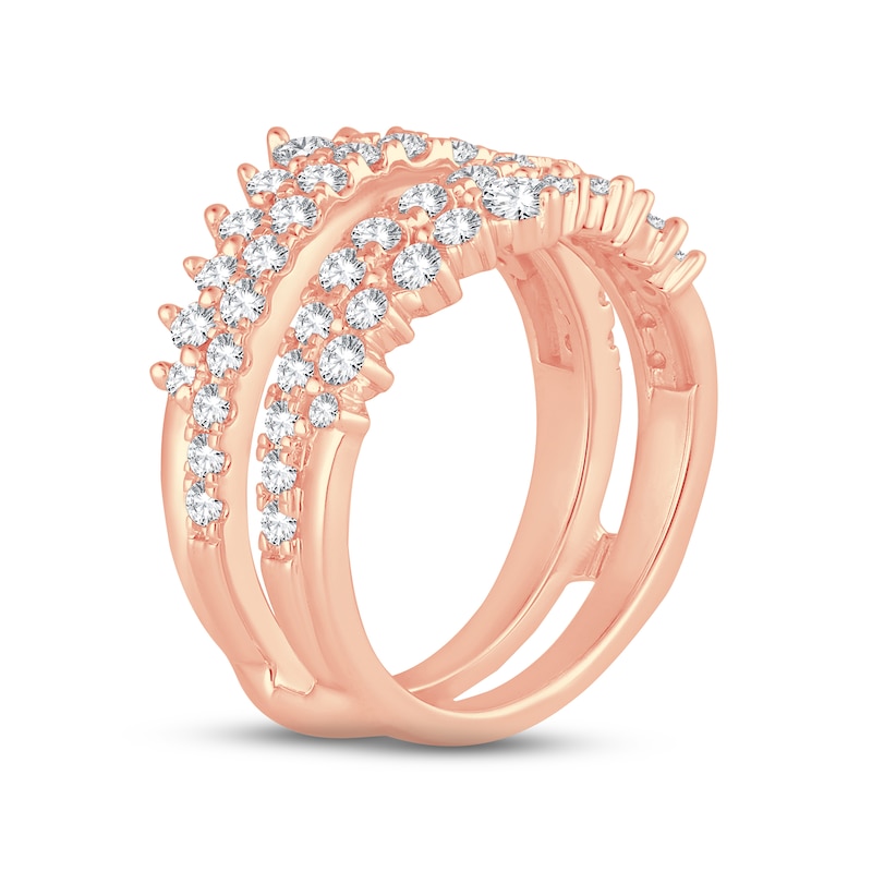 Main Image 2 of Now + Forever Diamond Enhancer Ring 1-1/4 ct tw Round-cut 14K Rose Gold