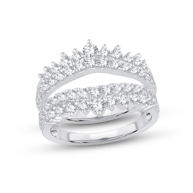 Diamond Enhancer Ring 1-1/4 ct tw Round-cut 14K White Gold