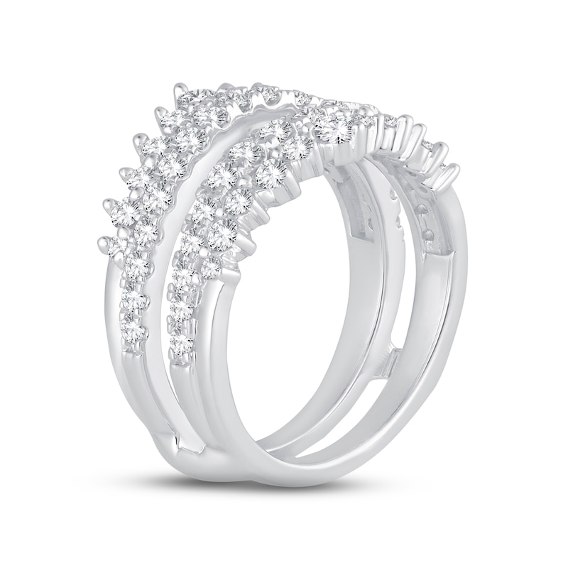Diamond Enhancer Ring 1-1/4 ct tw Round-cut 14K White Gold