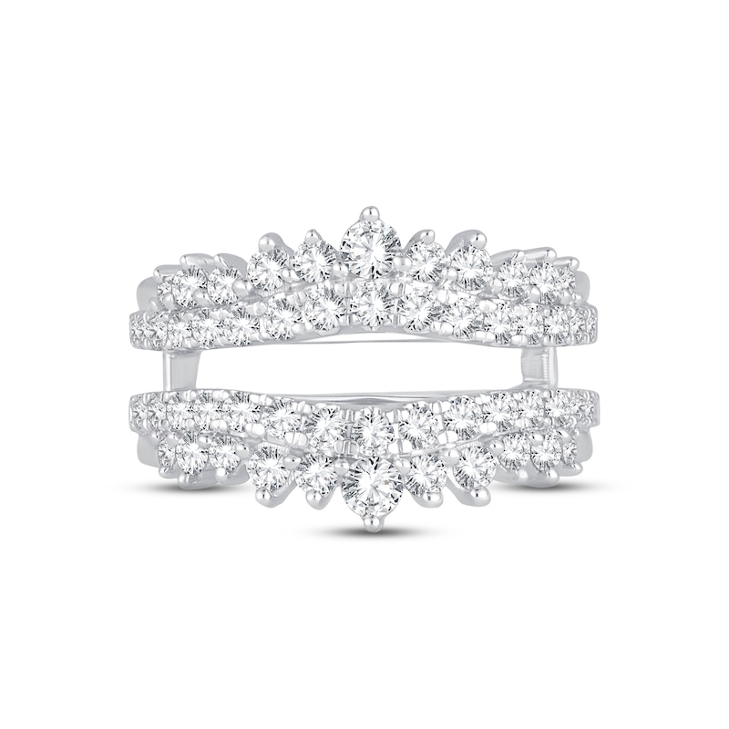 Diamond Enhancer Ring 1-1/4 ct tw Round-cut 14K White Gold