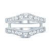 Diamond Enhancer Ring 1 ct tw Round-cut 14K White Gold