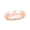 Thumbnail Image 0 of Men's Diamond Wedding Band 1/10 ct tw Round-cut 10K Rose Gold