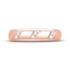 Thumbnail Image 2 of Men's Diamond Wedding Band 1/10 ct tw Round-cut 10K Rose Gold