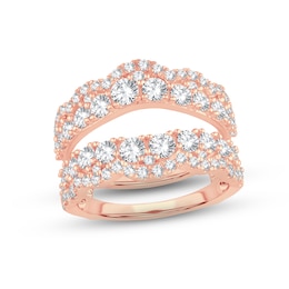 Now + Forever Diamond Enhancer Ring 2 ct tw Round-cut 14K Rose Gold