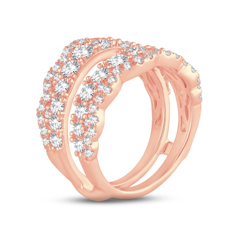 Main Image 2 of Now + Forever Diamond Enhancer Ring 2 ct tw Round-cut 14K Rose Gold
