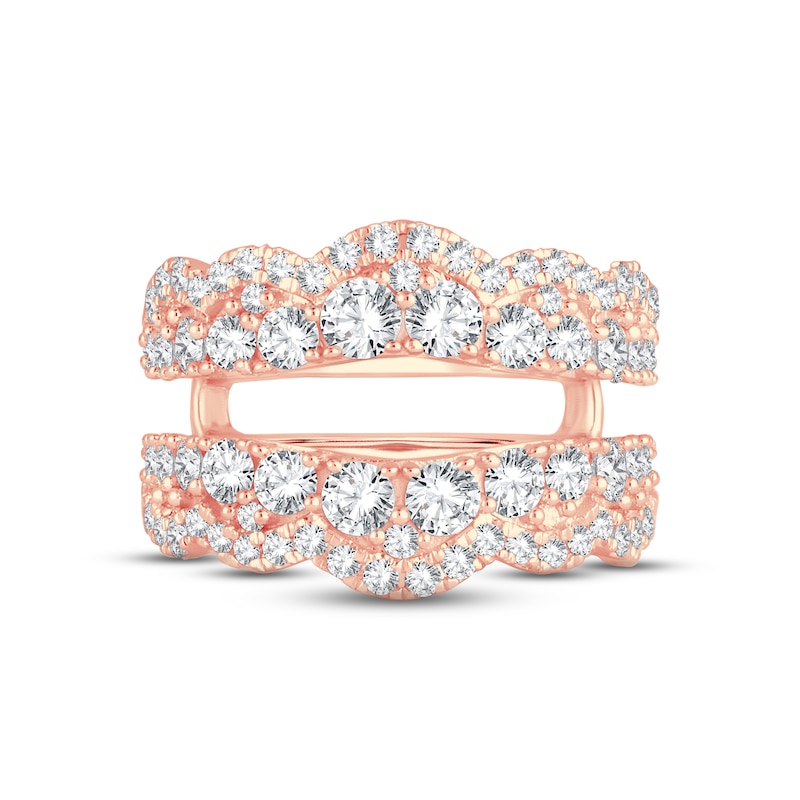 Main Image 3 of Now + Forever Diamond Enhancer Ring 2 ct tw Round-cut 14K Rose Gold