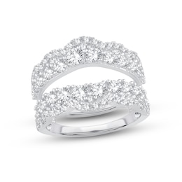 Now + Forever Diamond Enhancer Ring 2 ct tw Round-cut 14K White Gold