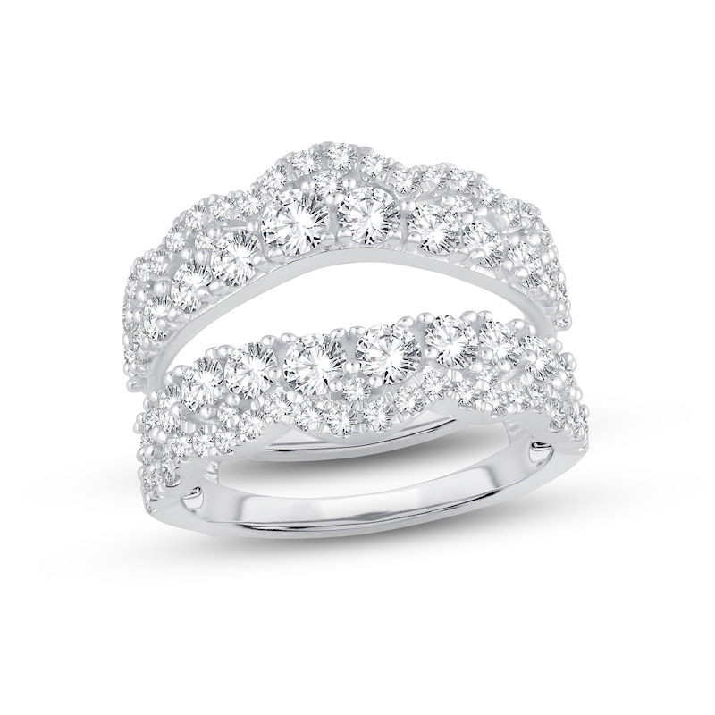 Main Image 1 of Now + Forever Diamond Enhancer Ring 2 ct tw Round-cut 14K White Gold