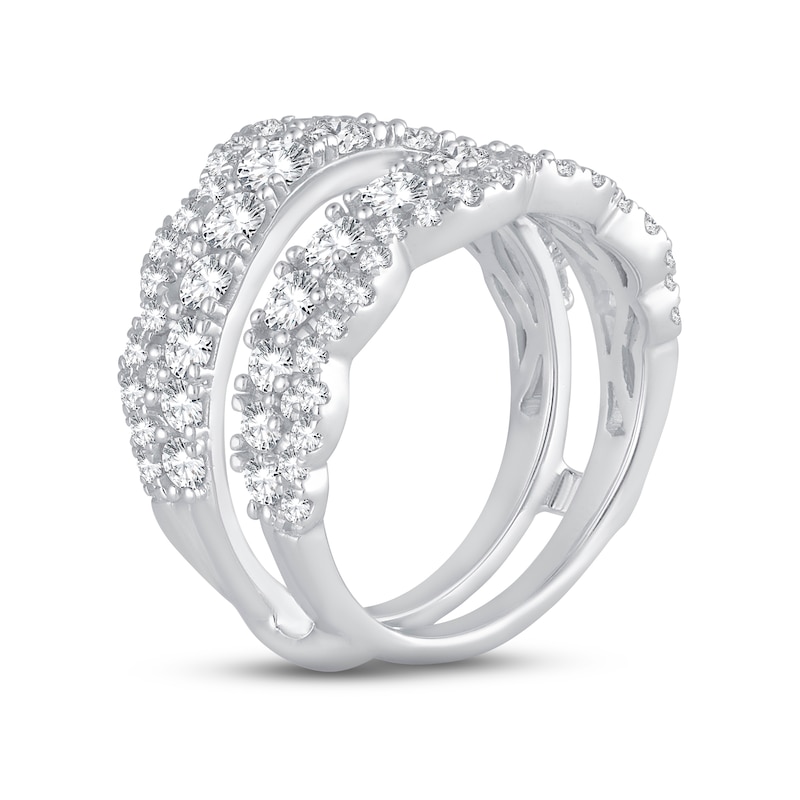 Diamond Enhancer Ring 2 ct tw Round-cut 14K White Gold