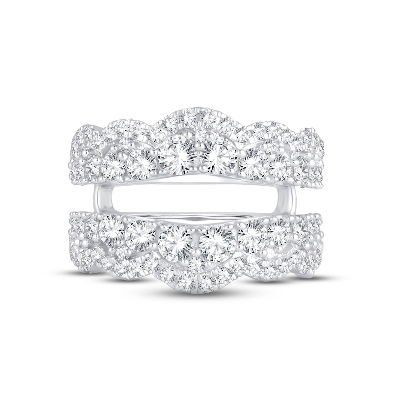 Diamond Enhancer Ring 2 ct tw Round-cut 14K White Gold