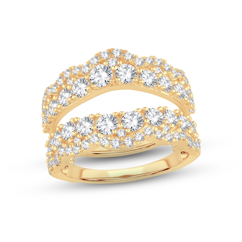 Diamond Enhancer Ring 2 ct tw Round-cut 14K Yellow Gold