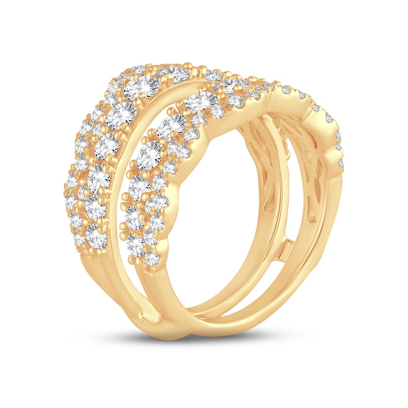 Diamond Enhancer Ring 2 ct tw Round-cut 14K Yellow Gold | Kay