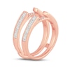 Thumbnail Image 2 of Now + Forever Diamond Enhancer Ring 1 ct tw Princess, Round & Baguette-cut 14K Rose Gold