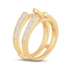 Thumbnail Image 2 of Now + Forever Diamond Enhancer Ring 1 ct tw Princess, Round & Baguette-cut 14K Yellow Gold