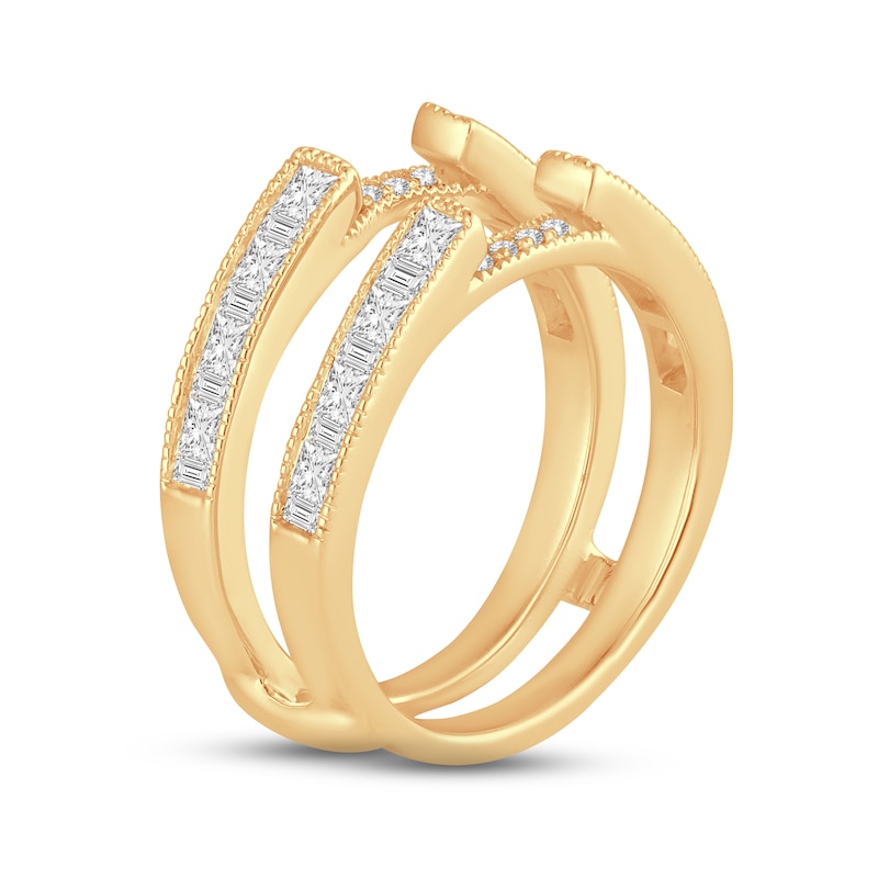 Main Image 2 of Now + Forever Diamond Enhancer Ring 1 ct tw Princess, Round & Baguette-cut 14K Yellow Gold