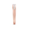 Thumbnail Image 2 of Now + Forever Men's Diamond Wedding Band 1/8 ct tw Round-cut 10K Rose Gold