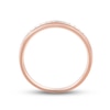 Thumbnail Image 3 of Now + Forever Men's Diamond Wedding Band 1/8 ct tw Round-cut 10K Rose Gold