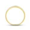 Thumbnail Image 2 of Men's Diamond Wedding Band 1/8 ct tw Round-cut 10K Yellow Gold