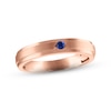 Thumbnail Image 1 of Now + Forever Men's Blue Sapphire Wedding Band 10K Rose Gold