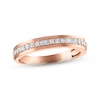 Thumbnail Image 1 of Now + Forever Men's Diamond Wedding Band 1/3 ct tw Round & Baguette-cut 10K Rose Gold
