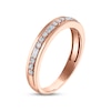 Thumbnail Image 2 of Now + Forever Men's Diamond Wedding Band 1/3 ct tw Round & Baguette-cut 10K Rose Gold