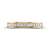 Thumbnail Image 3 of Now + Forever Men's Diamond Wedding Band 1/3 ct tw Round & Baguette-cut 10K Yellow Gold