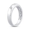 Thumbnail Image 2 of Now + Forever Men's Diamond Wedding Band 1/10 ct tw Round-cut 10K White Gold