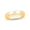 Thumbnail Image 1 of Now + Forever Men's Diamond Wedding Band 1/10 ct tw Round-cut 10K Yellow Gold